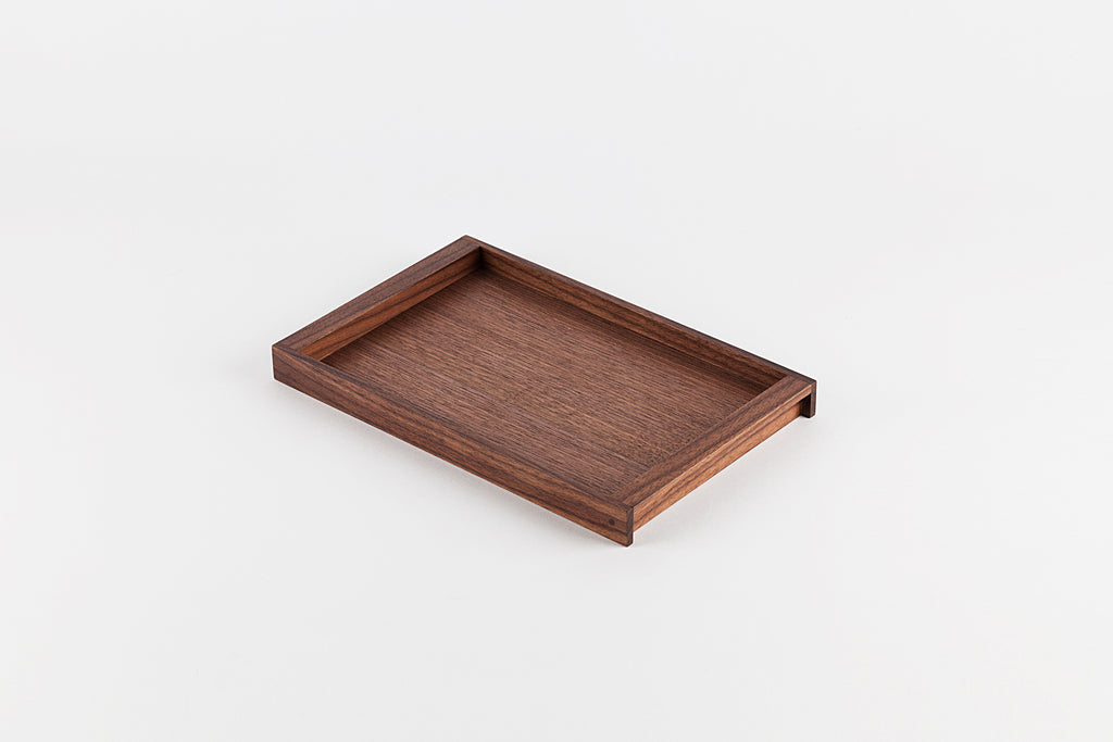 Japanese Walnut Wood Tray, Small