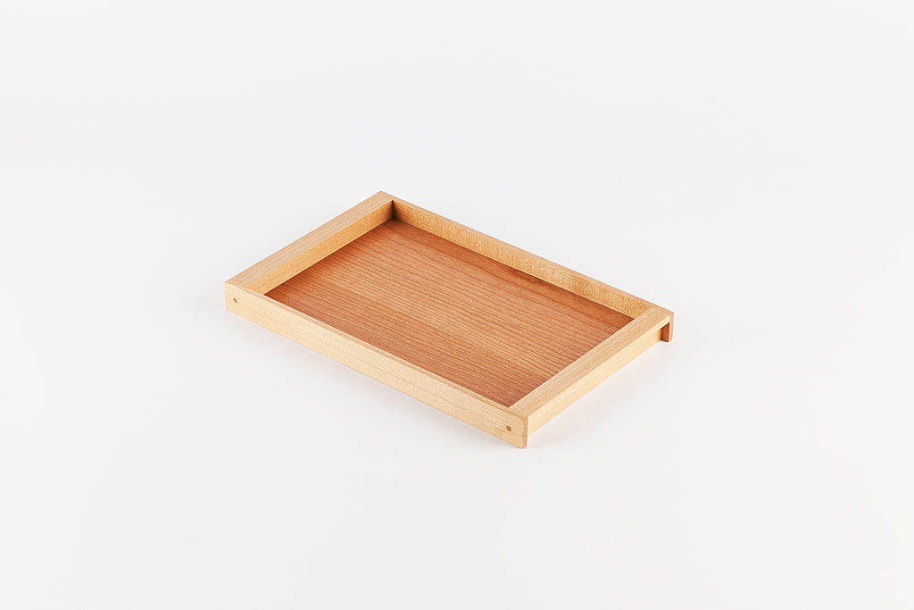 Japanese Cherry Wood Tray, Small