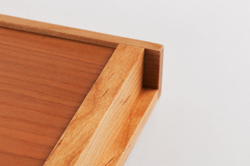 Japanese Cherry Wood Tray, Detail